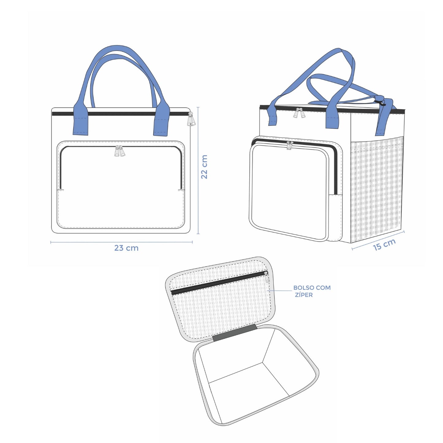 Kit Lancheira Térmica Mini Maxi Bavoom + Porta Talher Verde
