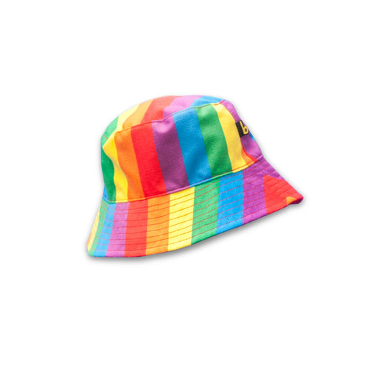 Bucket Hat Dupla Face Bavoom Arco Íris