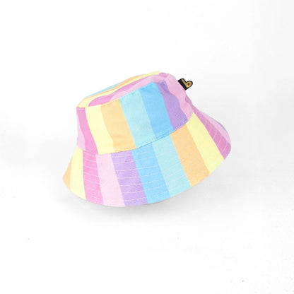 Bucket Hat Dupla Face Bavoom Arco Íris Candy
