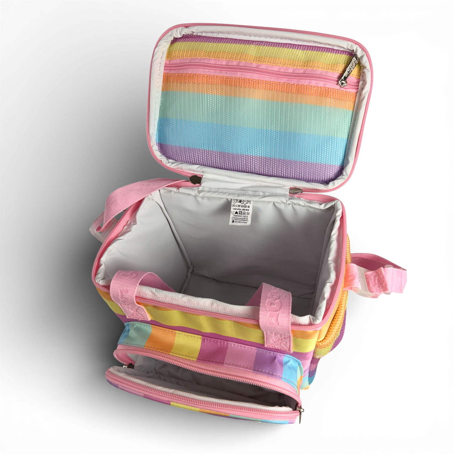 Lancheira Térmica Mini Maxi Arco Íris Candy