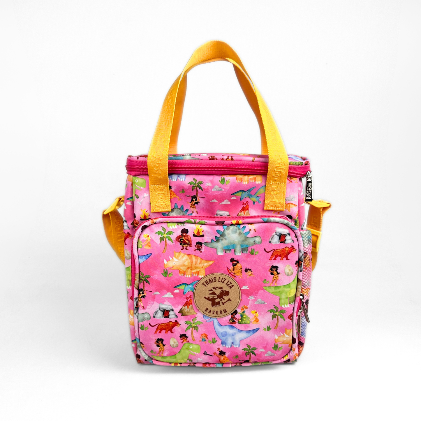 Lancheira Térmica Maxi Bavoom Mundo Paleolítico Rosa