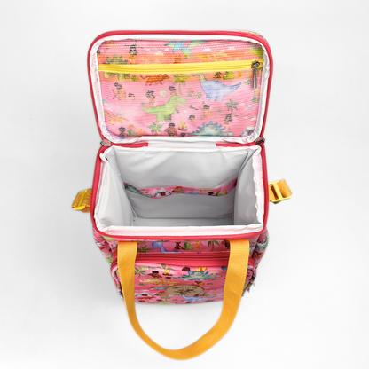 Lancheira Térmica Maxi Bavoom Mundo Paleolítico Rosa