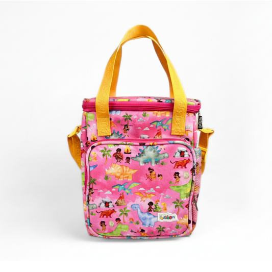 Lancheira Térmica Maxi Bavoom Mundo Paleolítico Rosa