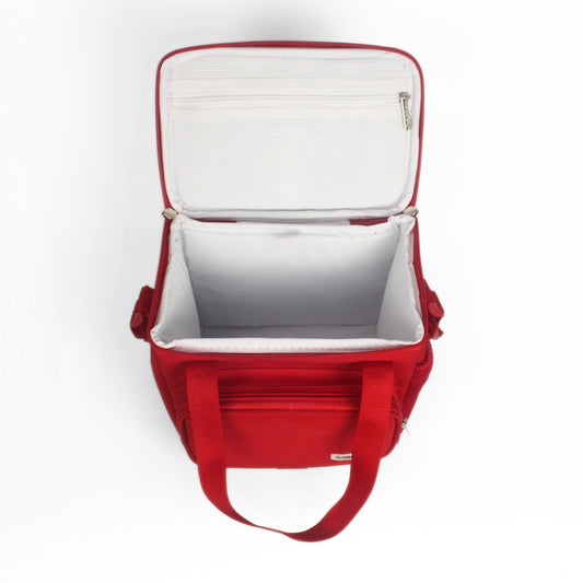 Kit Lancheira Térmica Mini Maxi Bavoom + Porta Talher Vermelho