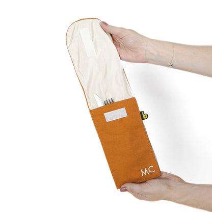 Porta Talher Bavoom Personalize Caramelo