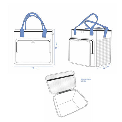 Lancheira Térmica Mini Maxi Arco Íris Candy