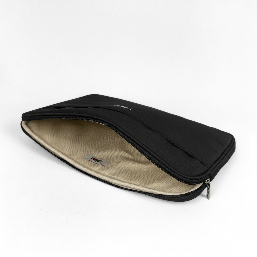 Capa Notebook Preta - Aberta