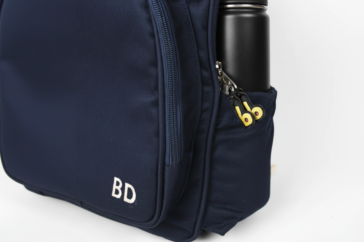 Mochila Maxi Bavoom Personalize Azul Marinho - interior com forro creme