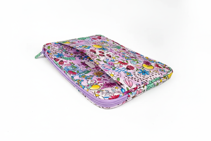 Capa para Notebook Jardim Anoitecer - Vista Aberta
