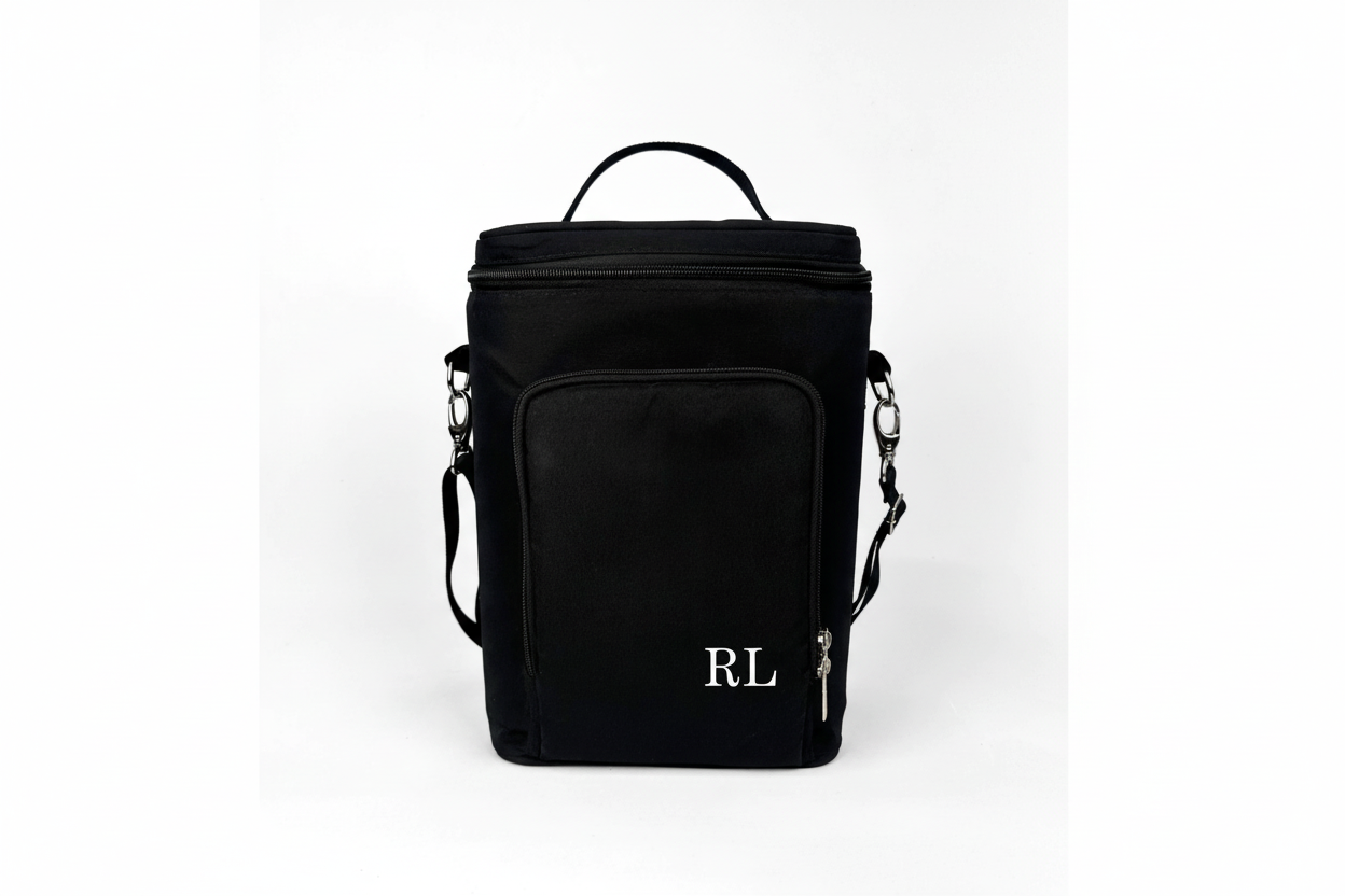 Porta Vinho Preto - Vista Frontal