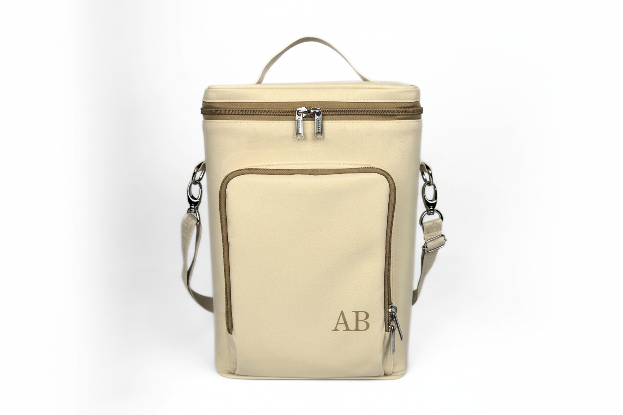 Porta Vinho Bege - Vista Frontal