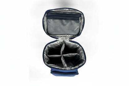 Porta Vinho Azul Marinho - Vista Aberta