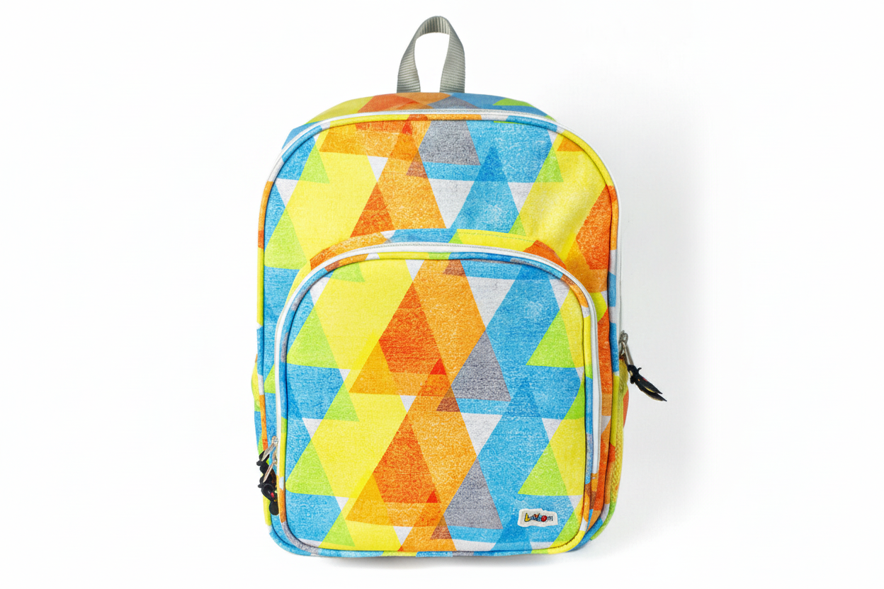 Mochila Maxi Bavoom Prisma Verão - frente com etiqueta branca