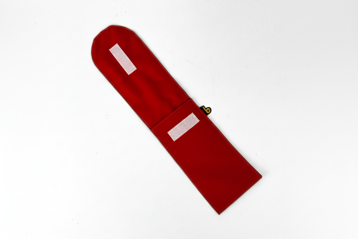 Porta Talher Colors Vermelho - Vista Frontal