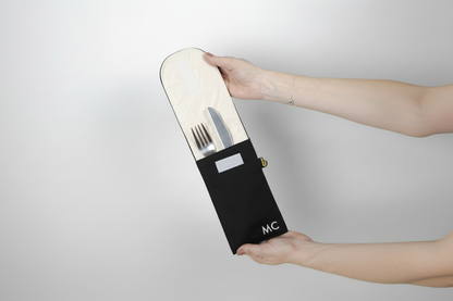 Porta Talher Preto - Vista em Uso