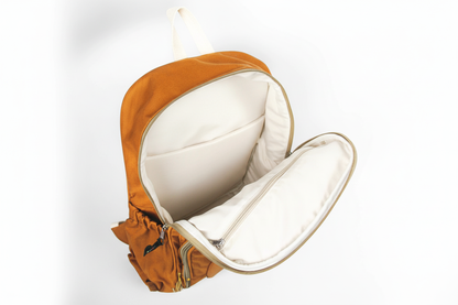 Mochila Maxi Bavoom Personalize Caramelo - interior com forro branco