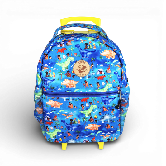 Mochila de Carrinho Bavoom Mundo Paleolítico Azul