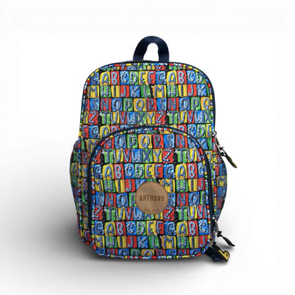 Mochila Mini Bavoom ABC Vibrante