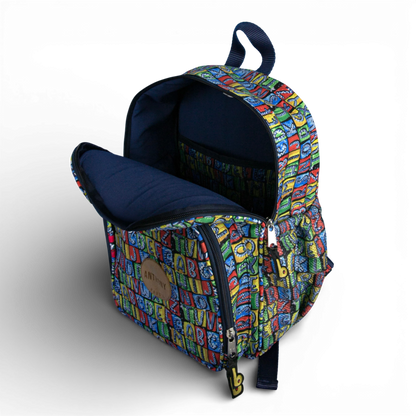 Mochila Mini Bavoom ABC Vibrante