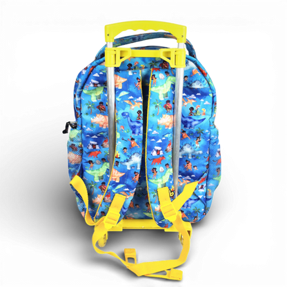 Mochila de Carrinho Bavoom Mundo Paleolítico Azul