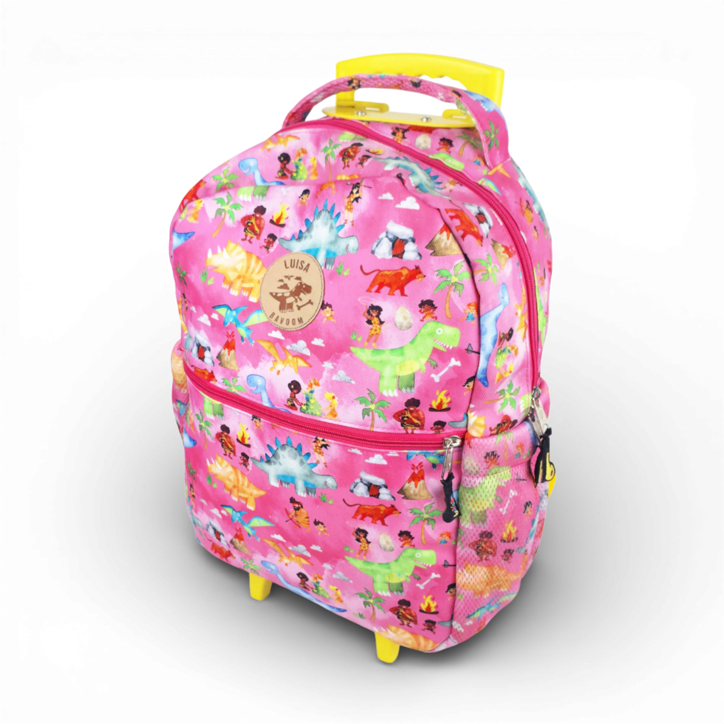 Mochila de Carrinho Bavoom Mundo Paleolítico Rosa