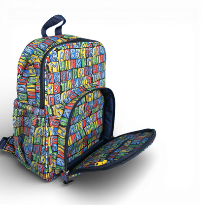 Mochila Mini Bavoom ABC Vibrante