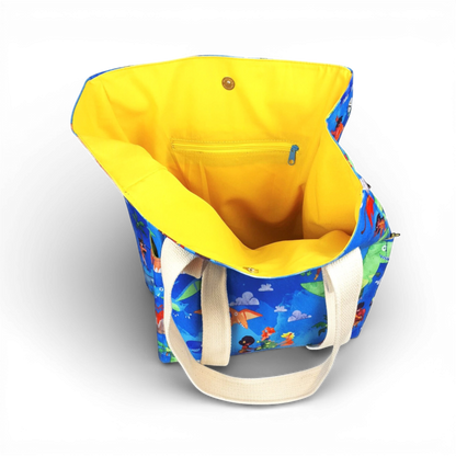 Bolsa de Praia Bavoom Mundo Paleolítico Azul