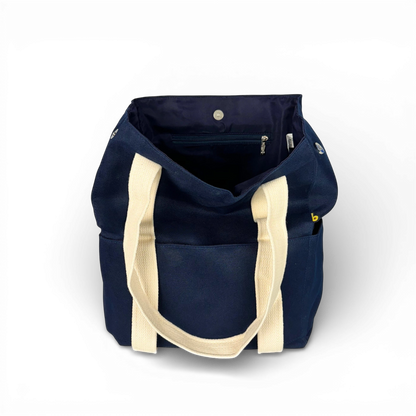 Bolsa de Praia Bavoom Colors Azul Marinho/Cru